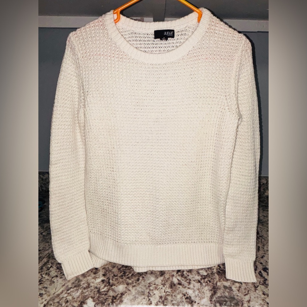 a.n.a Cream Women's Crew Neck Sweater
